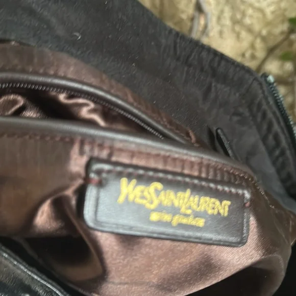 YveSaintLaurent Brown Pattern Leather  Downtown Bag - Picture 14 of 14